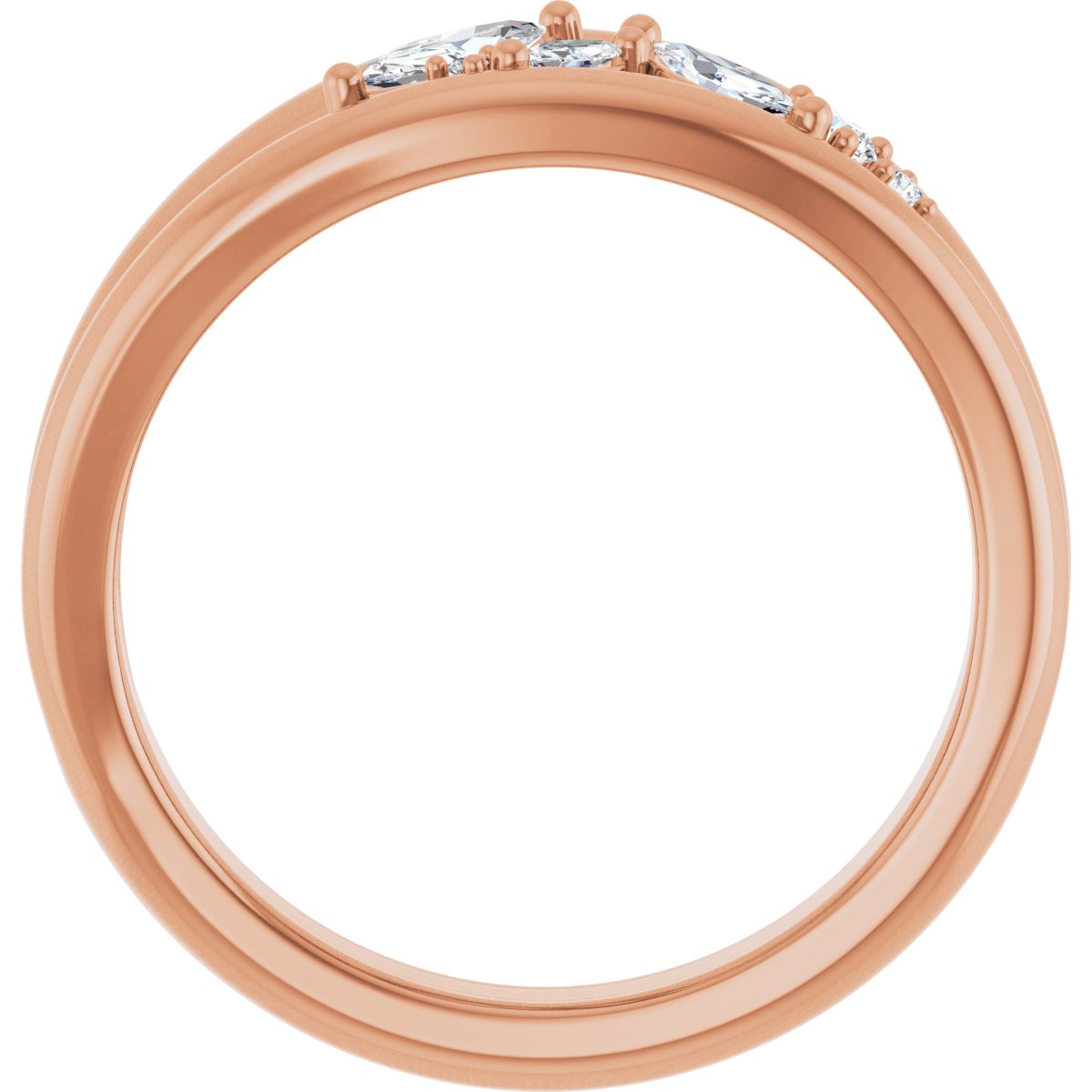 Accented Negative Space Ring