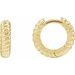 Rope Huggie Hoop Earrings