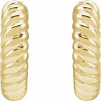 Rope Huggie Hoop Earrings