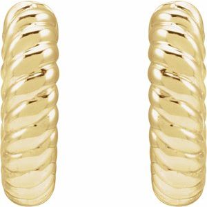 Rope Huggie Hoop Earrings