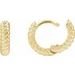 Rope Huggie Hoop Earrings