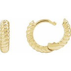 Rope Huggie Hoop Earrings