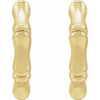 Bamboo Hoop Earrings