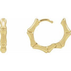 Bamboo Hoop Earrings