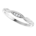 Accented Engagement Ring or Band