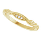 Accented Engagement Ring or Band