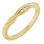 Accented Engagement Ring or Band