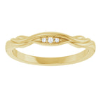 Accented Engagement Ring or Band