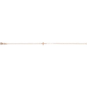 Sideways Cross Bracelet