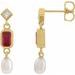 Accented Pearl Earrings