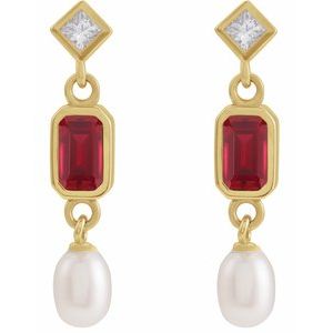 Accented Pearl Earrings