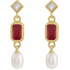 Accented Pearl Earrings