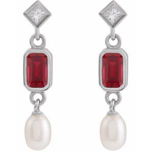 Accented Pearl Earrings