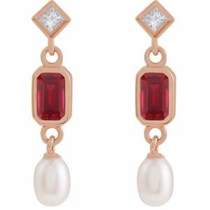 Accented Pearl Earrings