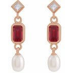 Accented Pearl Earrings