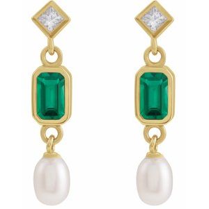 Accented Pearl Earrings