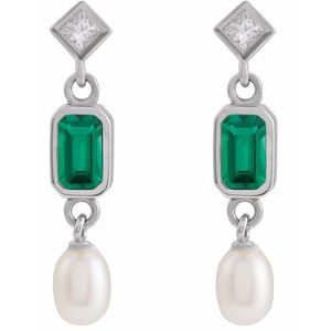 Accented Pearl Earrings