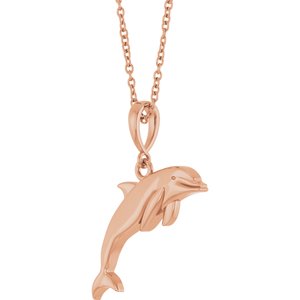 Dolphin Necklace or Pendant