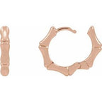 Bamboo Hoop Earrings