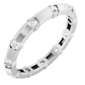 Channel-Set Knife Eternity Band