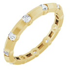 Channel-Set Knife Eternity Band
