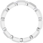 Channel-Set Knife Eternity Band