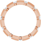 Channel-Set Knife Eternity Band