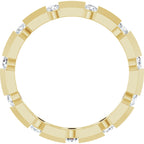 Channel-Set Knife Eternity Band