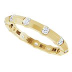 Channel-Set Knife Eternity Band
