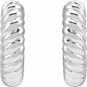 Rope Huggie Hoop Earrings