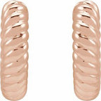 Rope Huggie Hoop Earrings