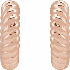 Rope Huggie Hoop Earrings