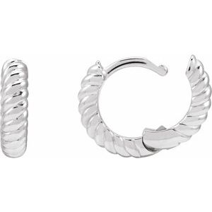 Rope Huggie Hoop Earrings