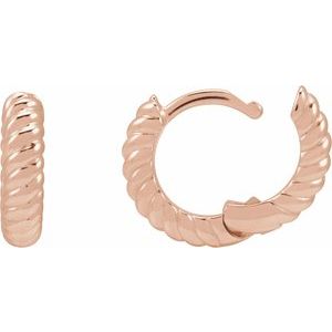 Rope Huggie Hoop Earrings