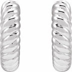 Rope Huggie Hoop Earrings