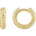 Rope Huggie Hoop Earrings