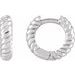 Rope Huggie Hoop Earrings