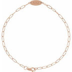 Engravable Oval Bracelet
