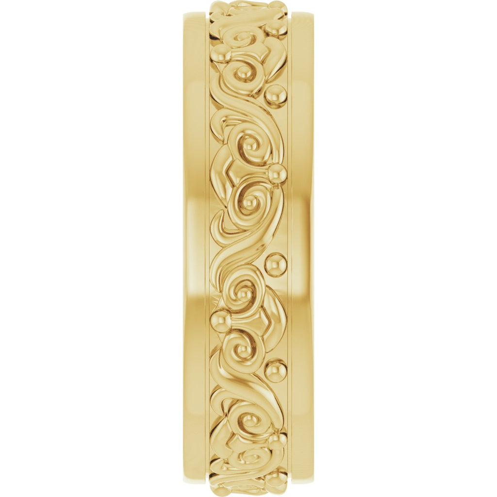 Sculptural Flat Band