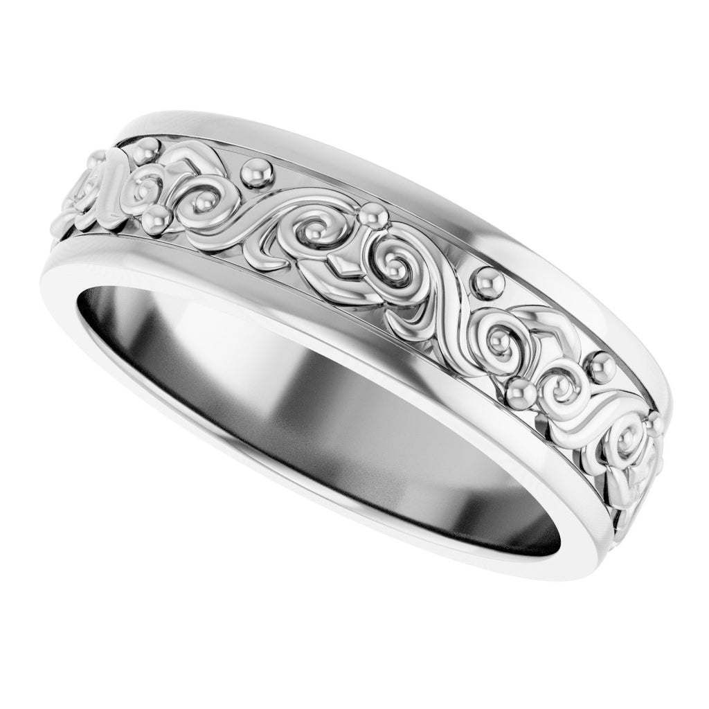 Sculptural Flat Band