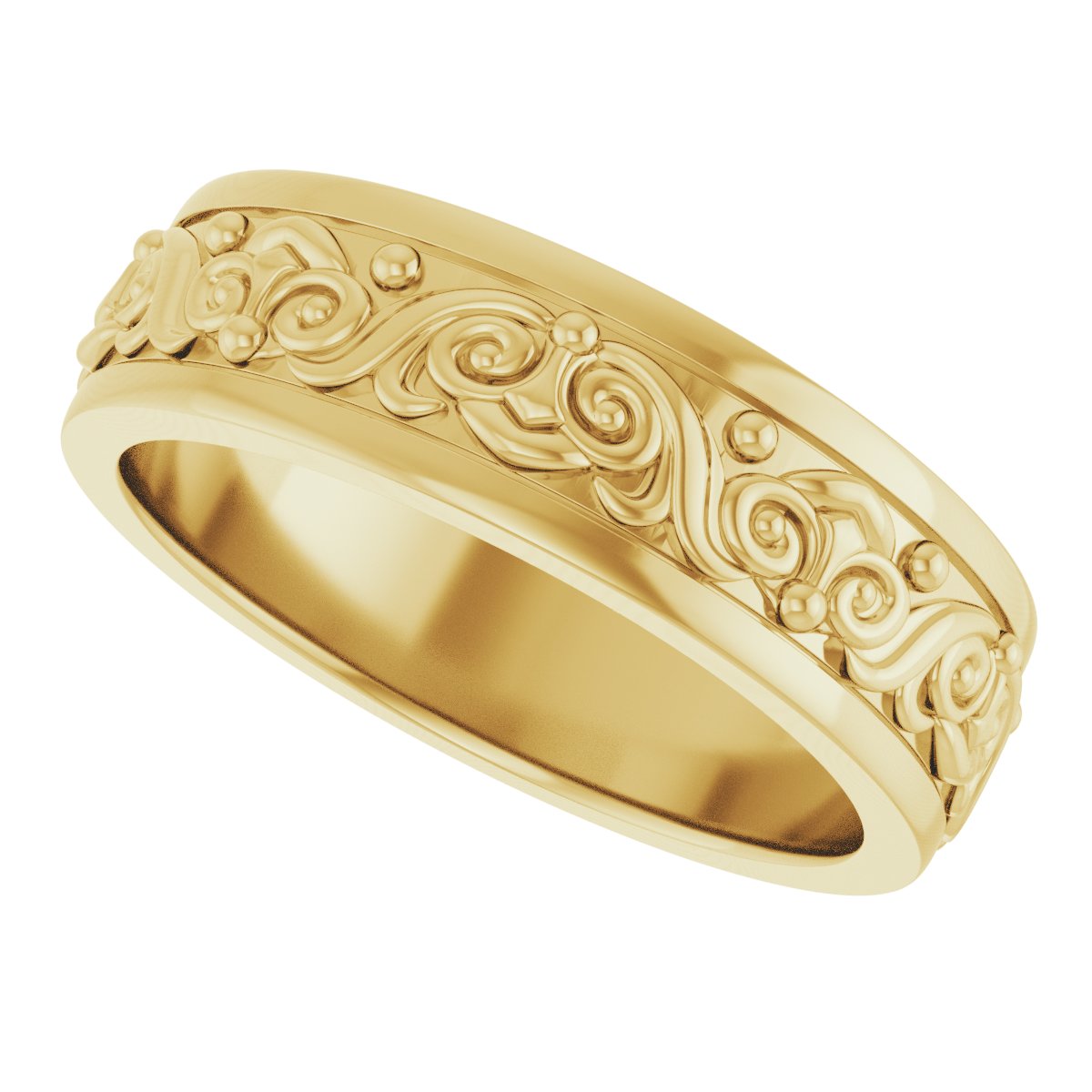 Sculptural Flat Band