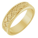 Woven-Design Flat Band
