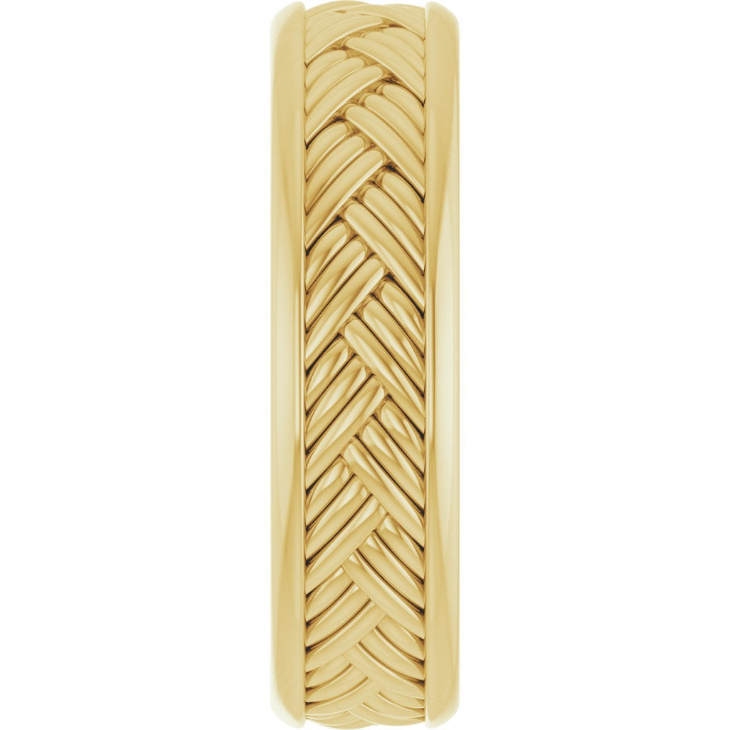 Woven-Design Flat Band