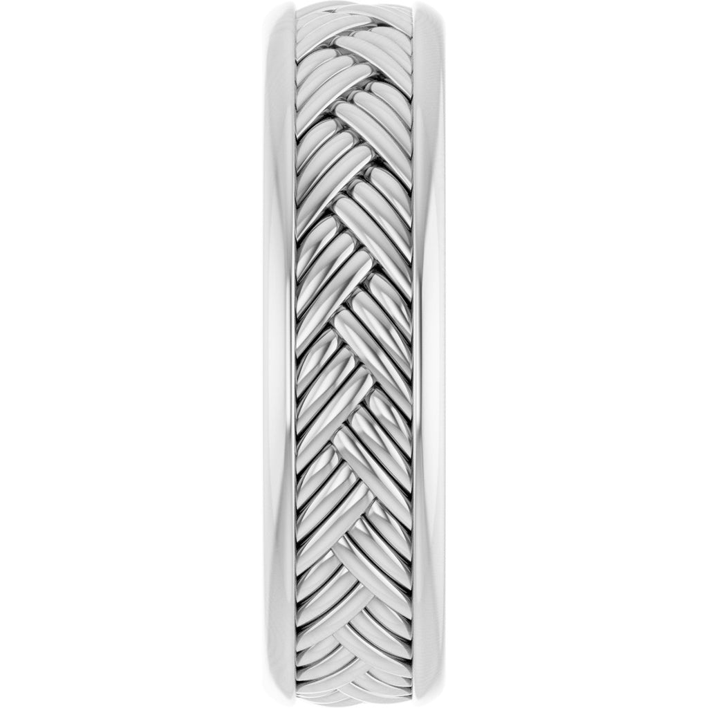 Woven-Design Flat Band
