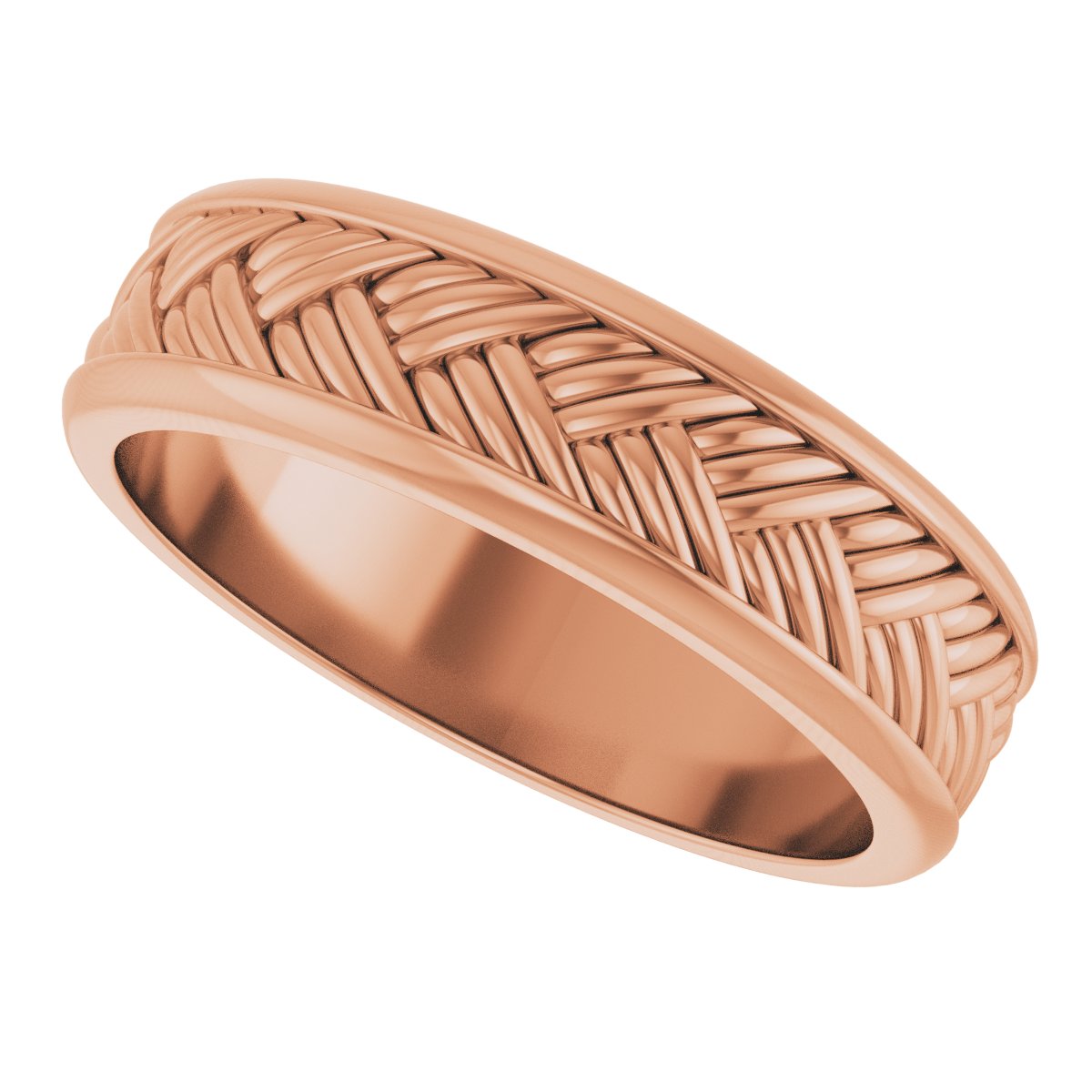 Woven-Design Flat Band