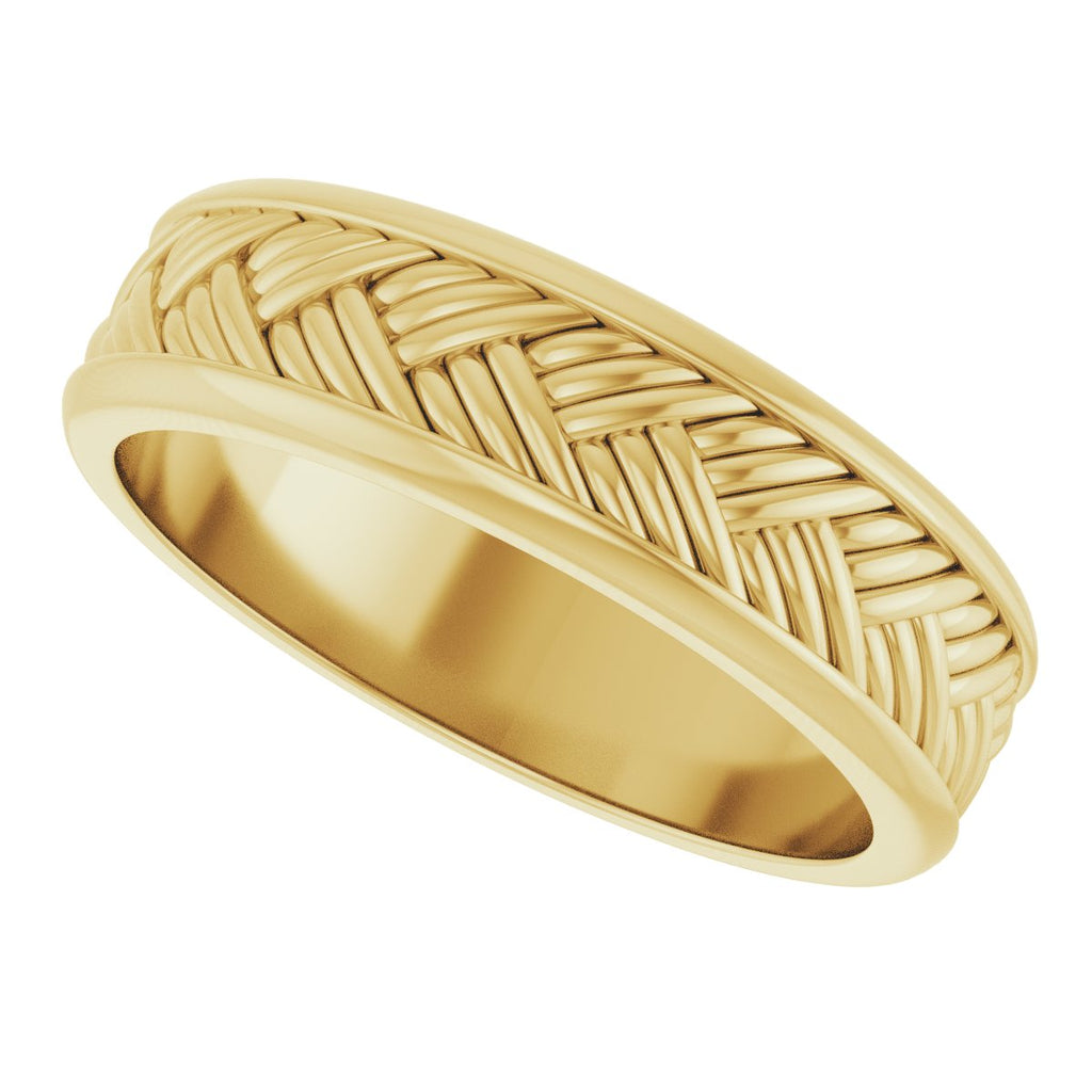 Woven-Design Flat Band