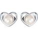 Pearl Heart Earrings