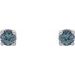 Round 4-Prong Lightweight Stud Earrings