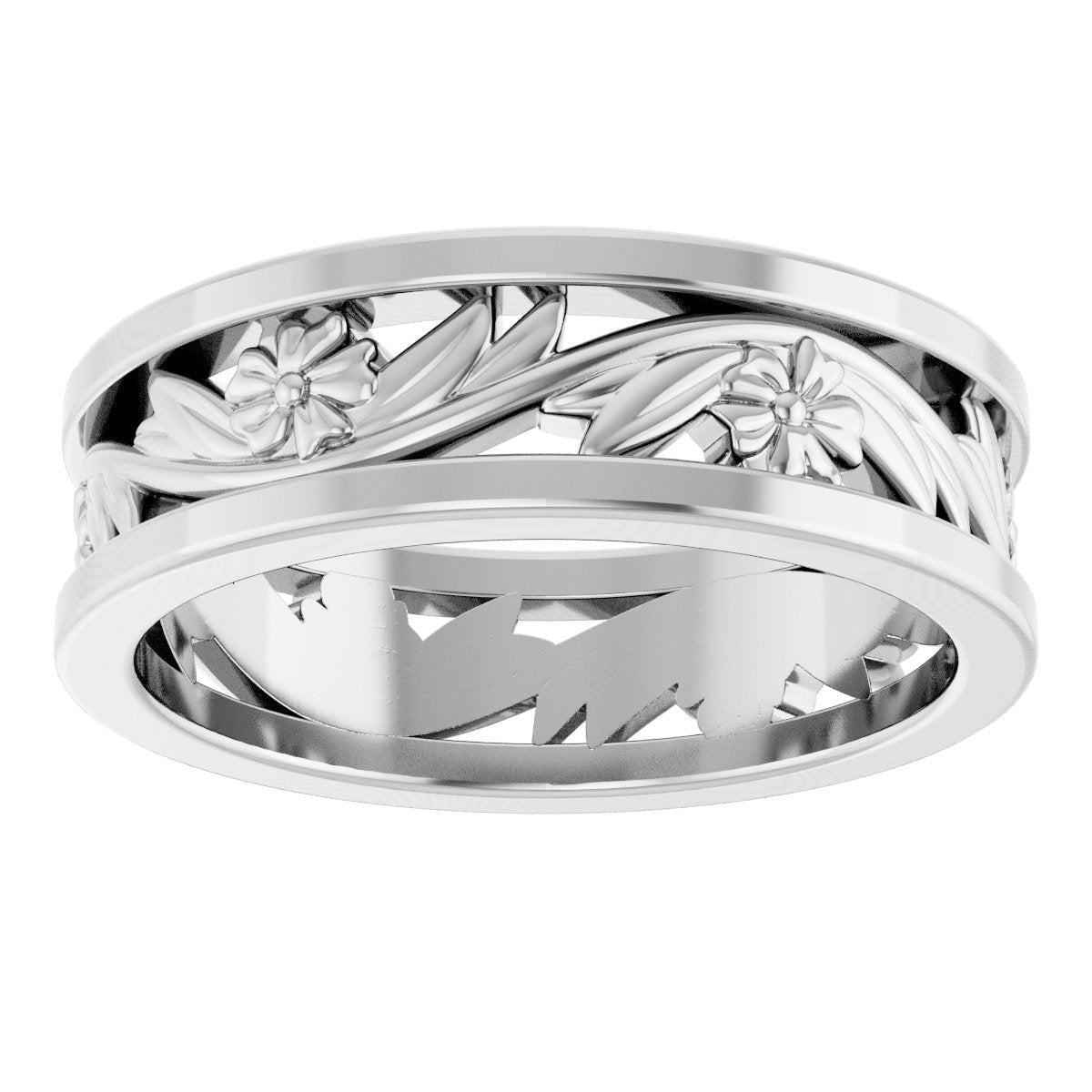 Floral Flat Band