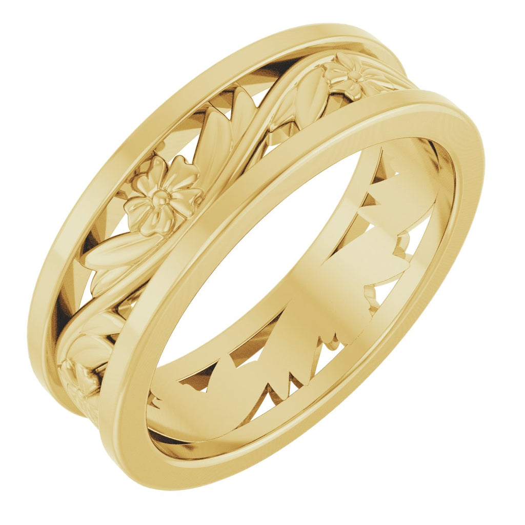 Floral Flat Band